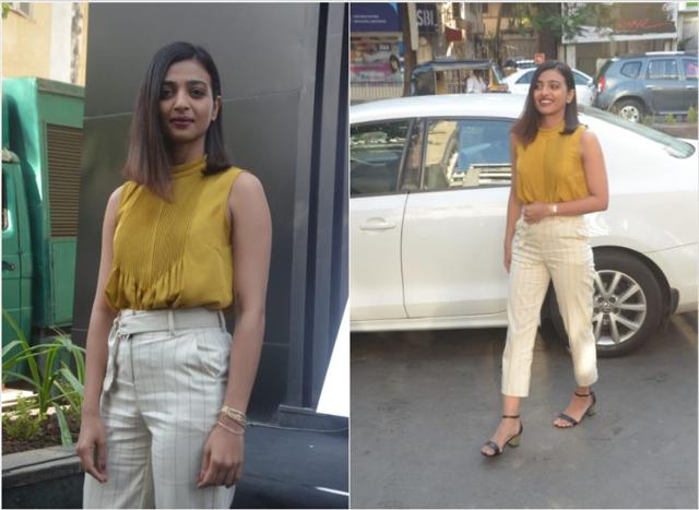 Radhika Apte seen in Mumbai. (Varinder Chawla)