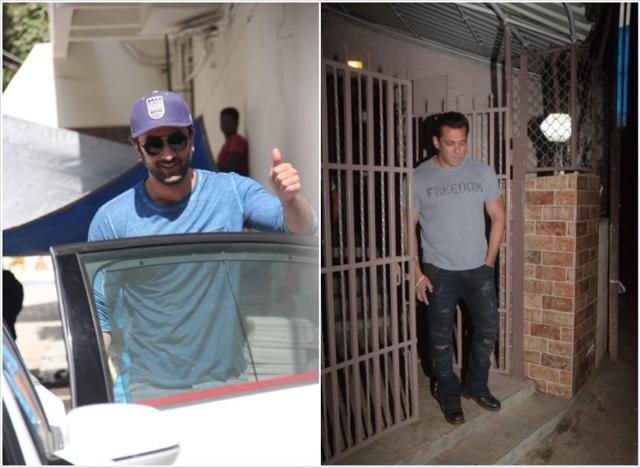 Ranbir Kapoor and Salman Khan fulfilling work commitments. (Varinder Chawla)