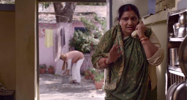 Seema Pahwa in a still from Dum Laga Ke Haisha.