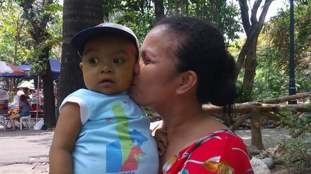 Jhanice Moreno with son Nicelle Jhanice Moreno with son Nicelle