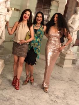 (From left) Nawaz Modi Singhania, Aarti Surendranath and Shweta Shetty. (HT Photo)