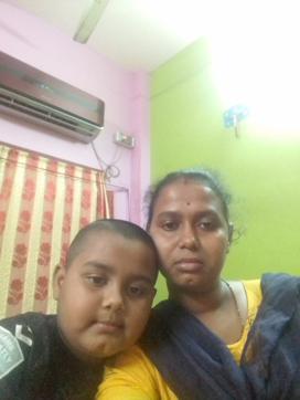 Nandita Mondal with her son Trishan Nandita Mondal with her son Trishan