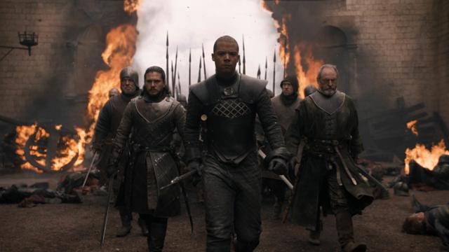 Grey Worm leads the charge in Game of Thrones’ latest episode. (HBO) Grey Worm leads the charge in Game of Thrones’ latest episode. (HBO)