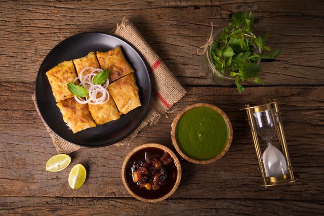The Chicken Baida Roti is part of The Bohri Kitchen’s sumptuous iftaar menu at Flea Bazaar Café in Lower Parel.