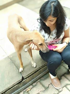 MBA student Arthi Choudhary pets a dog at the KJ Somaiya Institute of Management Studies and Research campus. Here, students take turns to stay in town during vacations, so there’s always someone to care for the campus pets. MBA student Arthi Choudhary pets a dog at the KJ Somaiya Institute of Management Studies and Research campus. Here, students take turns to stay in town during vacations, so there’s always someone to care for the campus pets.
