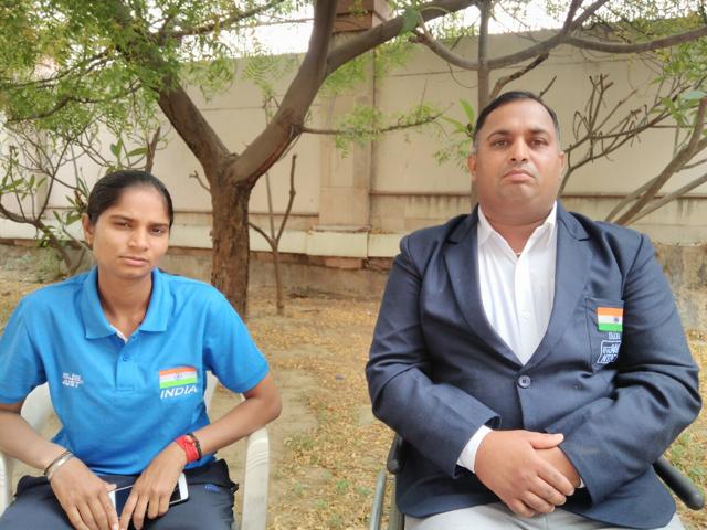 Rakesh Kumar, who won the mixed team bronze at the Fazza Para Archery World Rankings in Dubai with Jyoti Baliyan. Rakesh Kumar, who won the mixed team bronze at the Fazza Para Archery World Rankings in Dubai with Jyoti Baliyan.