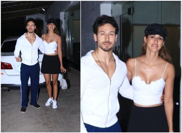 Disha Patani and Tiger Shroff pose together. (Varinder Chawla)