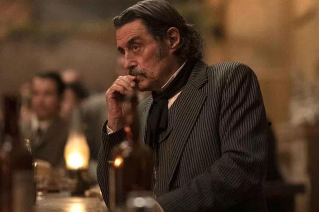 Ian McShane as Al Swearengen in a still from Deadwood.