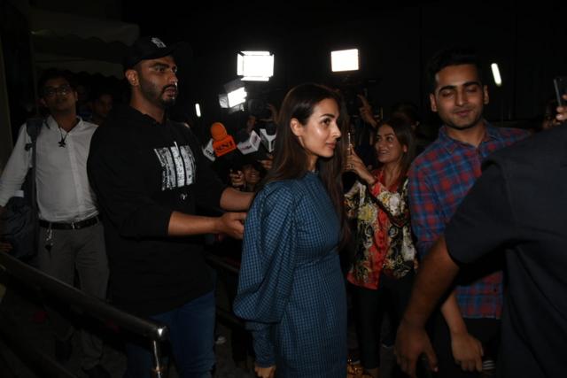 Arjun Kapoor and Malaika Arora attend India’s Most Wanted screening in Mumbai. (Varinder Chawla) Arjun Kapoor and Malaika Arora attend India’s Most Wanted screening in Mumbai. (Varinder Chawla)