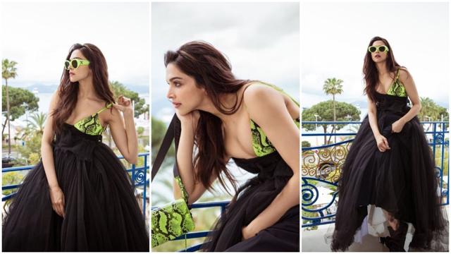 Deepika wore a black tulle dress on Cannes Day 2. Deepika wore a black tulle dress on Cannes Day 2.