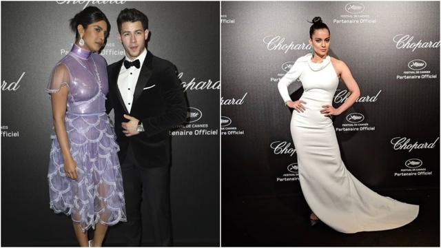 Priyanka Chopra with husband Nick Jonas, Kangana Ranaut at the party. (AP/Instagram) Priyanka Chopra with husband Nick Jonas, Kangana Ranaut at the party. (AP/Instagram)