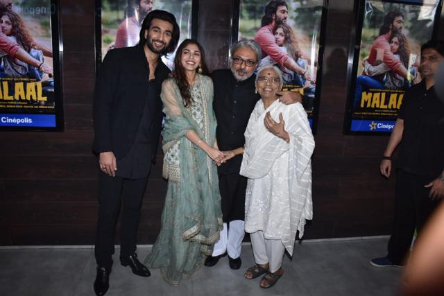 Meezaan, Sharmin Segal, Sanjay Leela Bhansali and Leela Bhansali at the event. Meezaan, Sharmin Segal, Sanjay Leela Bhansali and Leela Bhansali at the event.