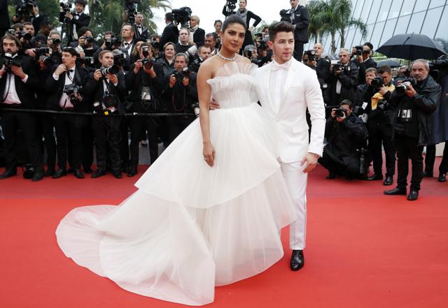 Priyanka Chopra and Nick Jonas pose at the Cannes red carpet. (REUTERS) Priyanka Chopra and Nick Jonas pose at the Cannes red carpet. (REUTERS)