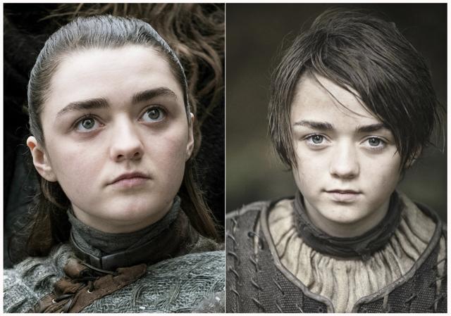 This combination photo of images released by HBO shows Maisie Williams portraying Arya Stark. (AP) This combination photo of images released by HBO shows Maisie Williams portraying Arya Stark. (AP)