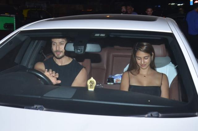 Tiger Shroff and Disha Patani spotted together at a restaurant. (Varinder Chawla) Tiger Shroff and Disha Patani spotted together at a restaurant. (Varinder Chawla)