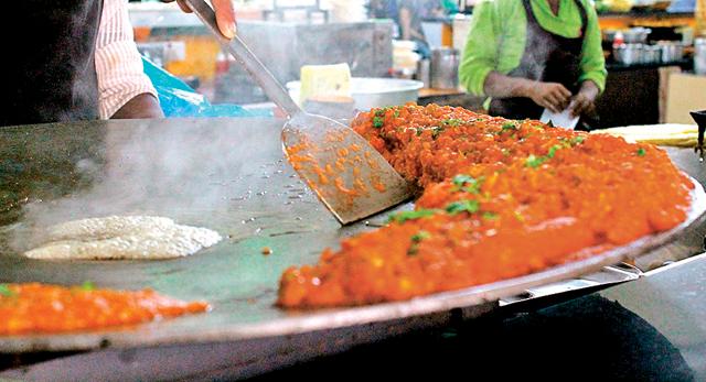 Pav bhaji in Bengaluru’s stalls was tasty but not really indigenous to the region (Shutterstock)