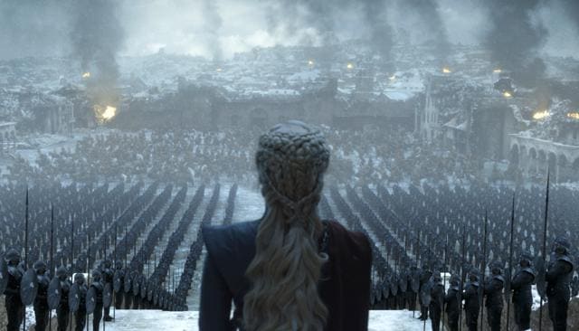 Emilia Clarke’s speech was in the fictitious High Valerian and Dothraki languages in the final episode of Game of Thrones. (AP) Emilia Clarke’s speech was in the fictitious High Valerian and Dothraki languages in the final episode of Game of Thrones. (AP)