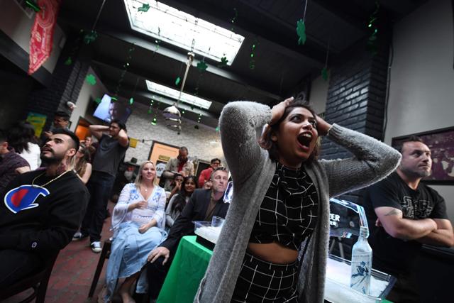 Fans react as they watch HBO's Game of Thrones series finale at a viewing party at Brennan's bar in Marina del Rey, California. (AFP) Fans react as they watch HBO's Game of Thrones series finale at a viewing party at Brennan's bar in Marina del Rey, California. (AFP)
