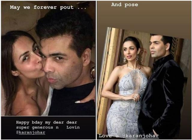 Malaika Arora shared special wishes for Karan Johar on Instagram.