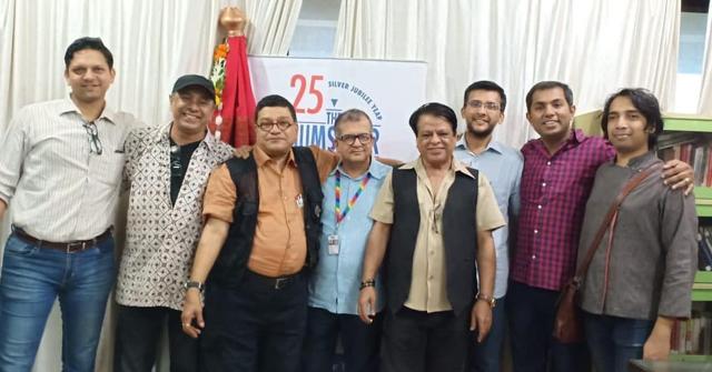 Ashok Row Kavi (centre) with members of the HumSafar Trust. Ashok Row Kavi (centre) with members of the HumSafar Trust.