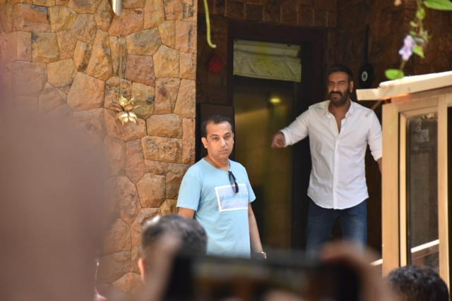 Ajay Devgn at his home. (Varinder Chawla) Ajay Devgn at his home. (Varinder Chawla)