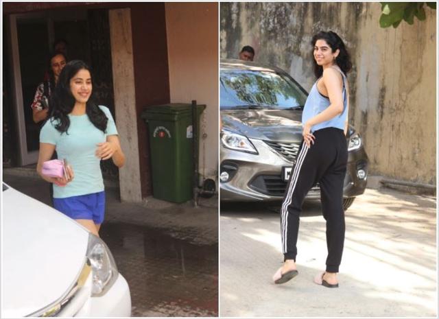 Janhvi and Khushi Kapoor at gym.