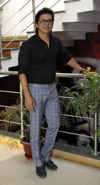 Shaan in HT office, Lucknow. (Dheeraj Dhawan/HT Photo)