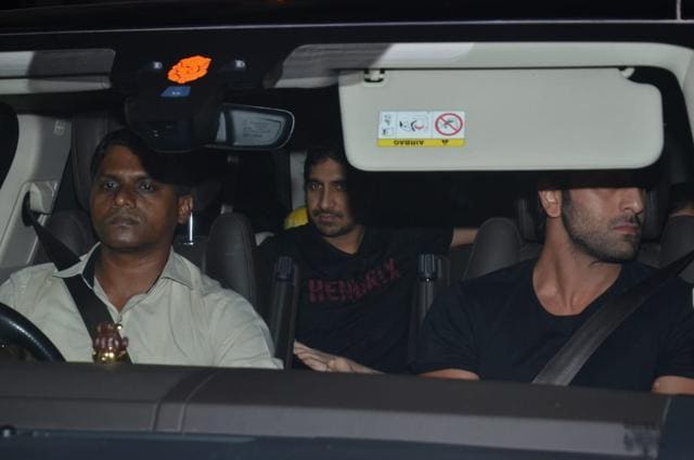 Ayan Mukerji also accompanied Ranbir Kapoor and Alia Bhatt to Karan Johar’s residence. (Varinder Chawla) Ayan Mukerji also accompanied Ranbir Kapoor and Alia Bhatt to Karan Johar’s residence. (Varinder Chawla)
