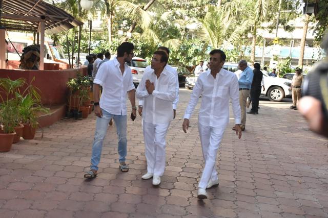 Abbas-Mustan at Veeru Devgan’s prayer meet. Abbas-Mustan at Veeru Devgan’s prayer meet.