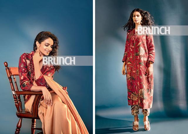 (Sari and jacket blouse, Torani; shoes, H&M; earrings, Zariin; Jacket and pants, Torani; shoes, H&M; earrings, Zariin) (Shivamm Paathak) (Sari and jacket blouse, Torani; shoes, H&M; earrings, Zariin; Jacket and pants, Torani; shoes, H&M; earrings, Zariin) (Shivamm Paathak)