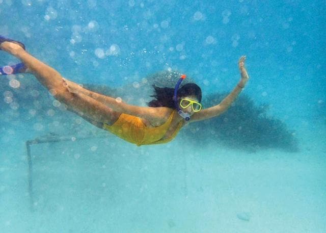 Snorkeling is a popular water sport in the Maldives (Kalyani Chawla ) Snorkeling is a popular water sport in the Maldives (Kalyani Chawla )