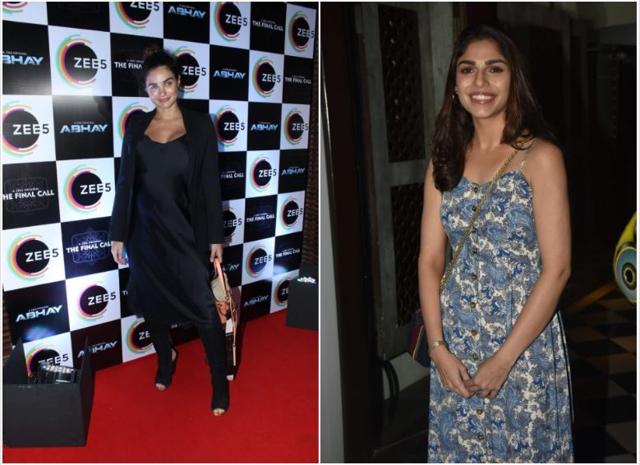 Gabriella Demetridas and Sharmin Sehgal spotted in Mumbai. (Varinder Chawla)