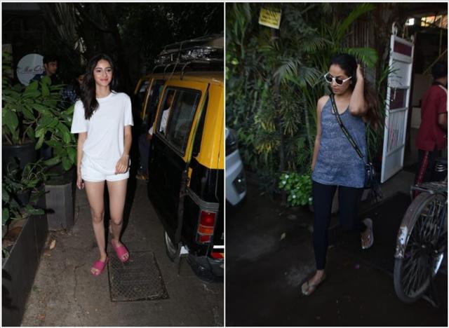 Ananya Panday and Mira Rajput spotted in Mumbai. (Varinder Chawla)