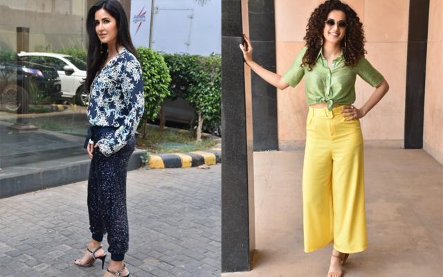 Katrina Kaif and Taapsee Pannu during their film interviews. (Varinder Chawla) Katrina Kaif and Taapsee Pannu during their film interviews. (Varinder Chawla)