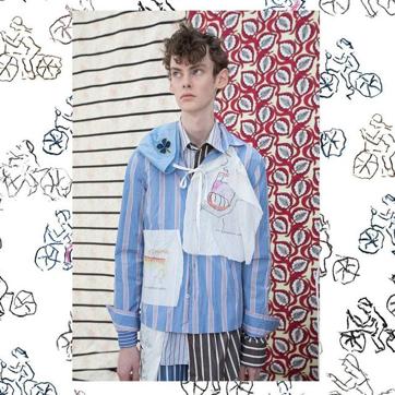 A patchworked artisanal shirt from Marni (Instagram/Marni) A patchworked artisanal shirt from Marni (Instagram/Marni)