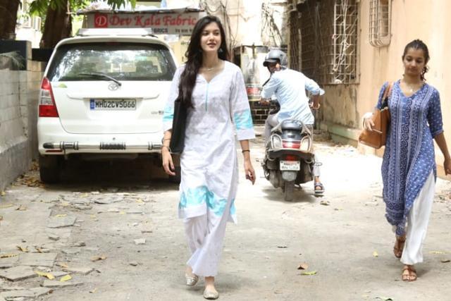 Shanaya Kapoor post her dance class. (Varinder Chawla) Shanaya Kapoor post her dance class. (Varinder Chawla)
