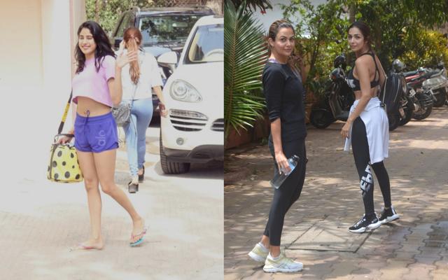 Janhvi Kapoor, Amrita Arora and Malaika Arora during their gym sessions. (Varinder Chawla) Janhvi Kapoor, Amrita Arora and Malaika Arora during their gym sessions. (Varinder Chawla)