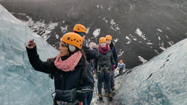 The one downside? No photos you take will do justice to the stunning vistas that surround you on a trek up a glacier in Iceland. (Mohit Khushalani) The one downside? No photos you take will do justice to the stunning vistas that surround you on a trek up a glacier in Iceland. (Mohit Khushalani)