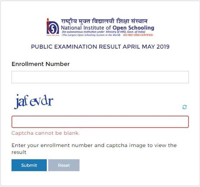 Nios 12th Result 2019 Declared For April May Exam Here S How To Check Hindustan Times Nios exam fees can be paid via online mode only. nios 12th result 2019 declared for