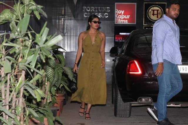 Priyanka Chopra at Siddharth Roy Kapur’s office. (Varinder Chawla) Priyanka Chopra at Siddharth Roy Kapur’s office. (Varinder Chawla)