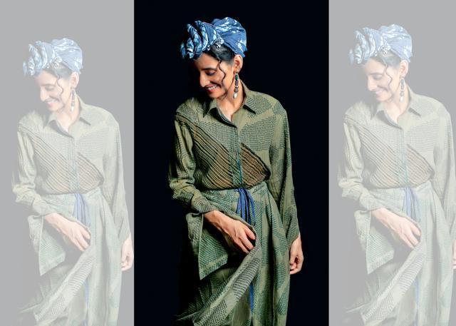 Shirt, skirt and scarf, Urvashi Kaur; earrings, H&M (Ankit Chawla) Shirt, skirt and scarf, Urvashi Kaur; earrings, H&M (Ankit Chawla)