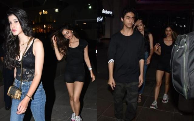 Suhana Khan spotted with Shanaya Kapoor and Aryan Khan in Mumbai. (Varinder Chawla)