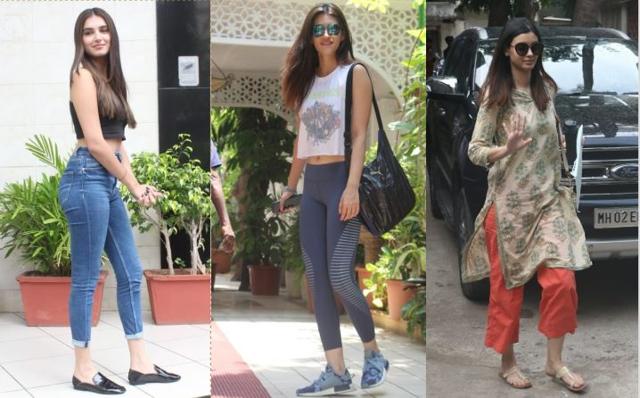 Tara Sutaria, Kriti Sanon and Diana Penty spotted in Mumbai. (Varinder Chawla)