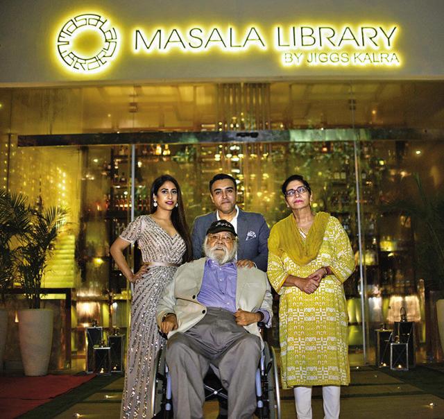 Jiggs (centre) with (anticlockwise from right) his wife Lovjeet, son Zorawar and daughter-in-law Dildeep Jiggs (centre) with (anticlockwise from right) his wife Lovjeet, son Zorawar and daughter-in-law Dildeep