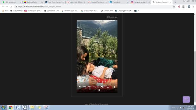Kangana Ranaut relaxing with sister Rangoli and her son Prithvi in Manali. (Instagram) Kangana Ranaut relaxing with sister Rangoli and her son Prithvi in Manali. (Instagram)