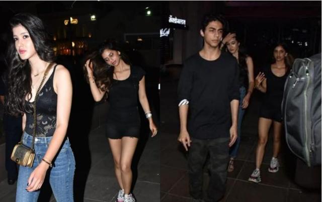 Suhana Khan spotted with Shanaya Kapoor and Aryan Khan in Mumbai. ( Varinder Chawla )