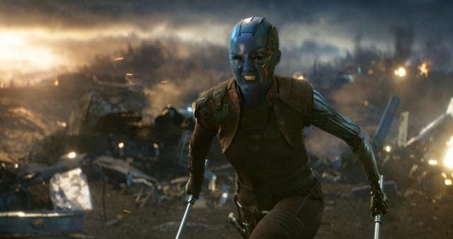 This image released by Disney shows Karen Gillan in a scene from Avengers: Endgame. (Disney/Marvel Studios via AP) (AP) This image released by Disney shows Karen Gillan in a scene from Avengers: Endgame. (Disney/Marvel Studios via AP) (AP)