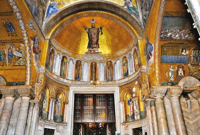St. Mark’s Basilica in Venice is known for its guilded interiors and an opulent design (Shutterstock) St. Mark’s Basilica in Venice is known for its guilded interiors and an opulent design (Shutterstock)