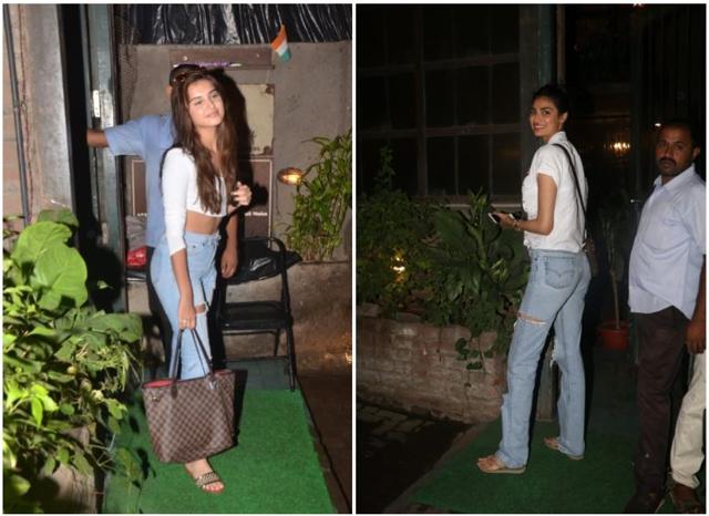Tara Sutaria and Athiya Shetty spotted at dinner.