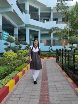 Vidita Bag is playing a school girl in Lucknow. Vidita Bag is playing a school girl in Lucknow.